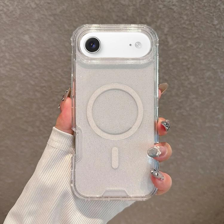 Custodia magnetica glitter 3 in 1 per iPhone 17 e Air