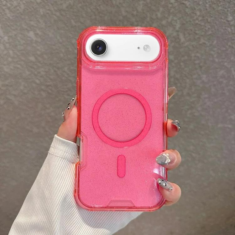 Custodia magnetica glitter 3 in 1 per iPhone 17 e Air