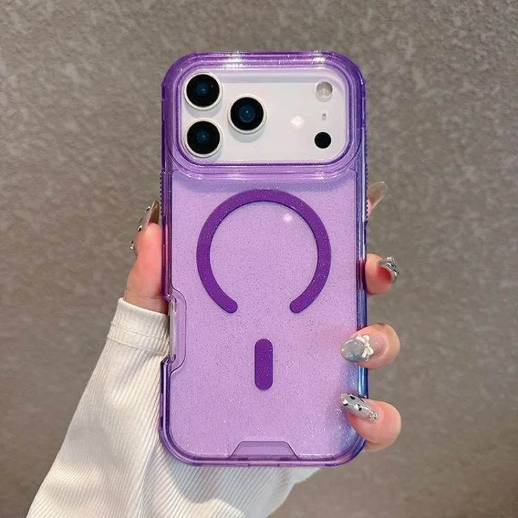 Custodia magnetica glitter 3 in 1 per iPhone 17 e Air