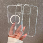 Custodia magnetica glitter 3 in 1 per iPhone 17 e Air