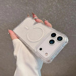 Custodia magnetica glitter 3 in 1 per iPhone 17 e Air
