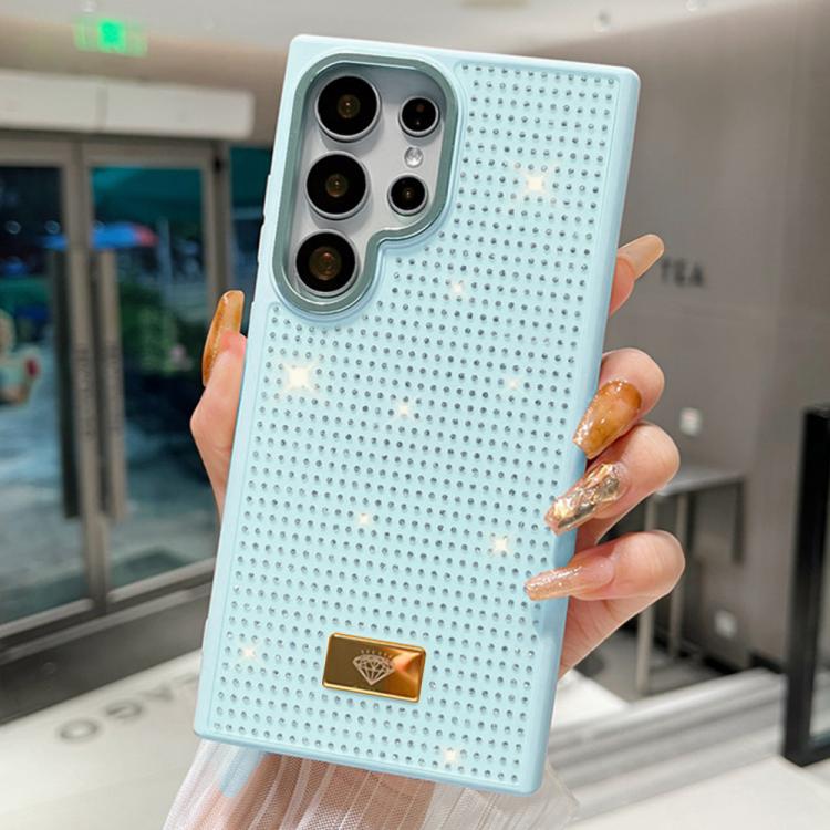 Custodia per telefono antiurto in TPU + PC con strass in resina e emblema in metallo., For Samsung Galaxy S25 Ultra 5G, For Samsung Galaxy S24 Ultra 5G, For Samsung Galaxy S23 Ultra 5G, For Samsung Galaxy S22 Ultra 5G