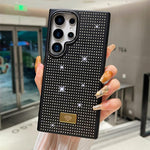 Custodia per telefono antiurto in TPU + PC con strass in resina e emblema in metallo., For Samsung Galaxy S25 Ultra 5G, For Samsung Galaxy S24 Ultra 5G, For Samsung Galaxy S23 Ultra 5G, For Samsung Galaxy S22 Ultra 5G