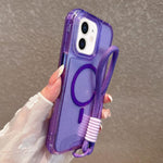 Custodia magnetica glitter 3 in 1 con cinturino per iPhone