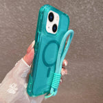 Custodia magnetica 3 in 1 con glitter per iPhone