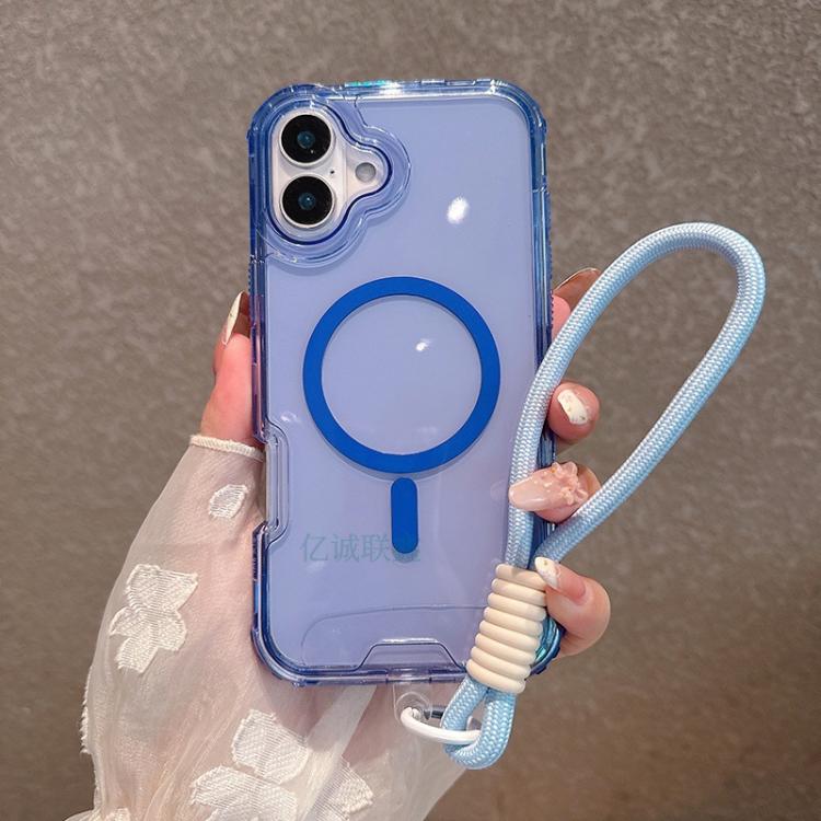 Custodia magnetica glitter 3 in 1 per iPhone 16