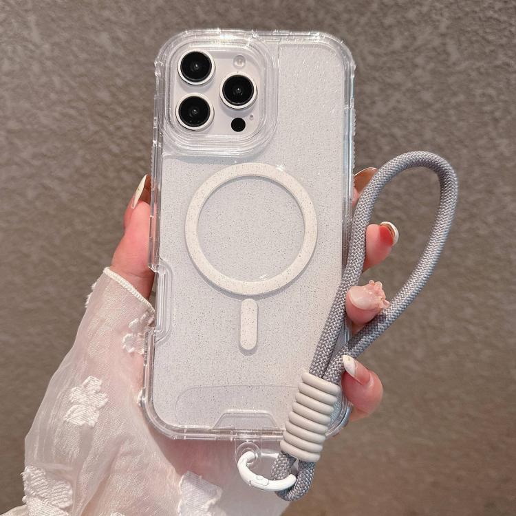 Custodia magnetica glitter 3 in 1 per iPhone 16