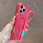 Custodia magnetica glitter 3 in 1 per iPhone 16