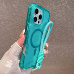Custodia magnetica glitter 3 in 1 per iPhone 16