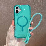 Custodia magnetica 3 in 1 con glitter per iPhone 17