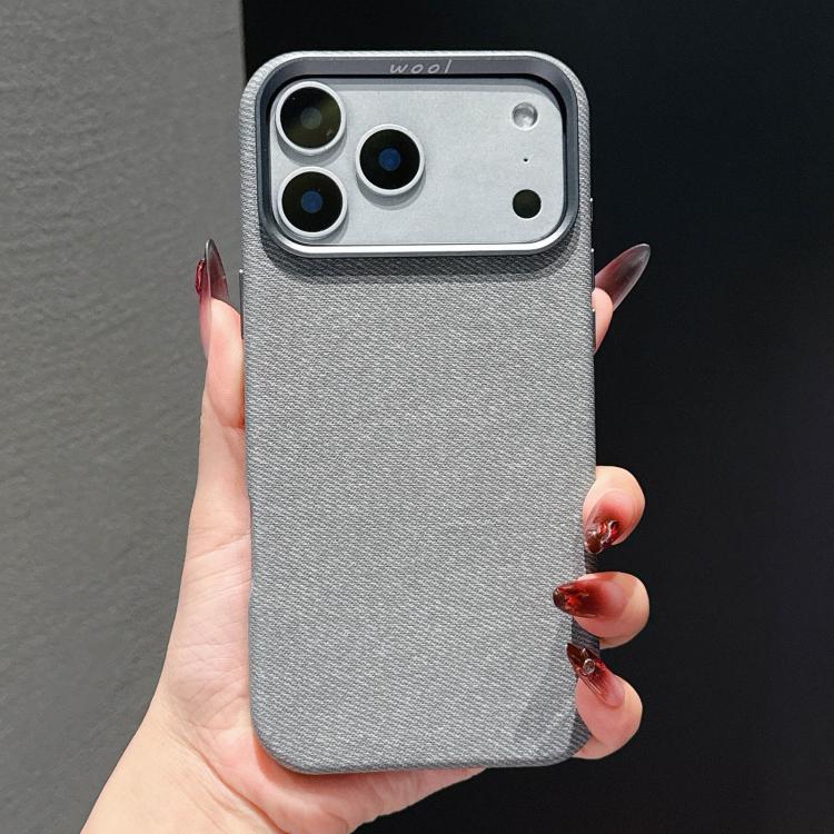 Custodia magnetica per telefono a copertura totale in tessuto di lana e lino, For iPhone 17 Pro Max, For iPhone 17 Pro, For iPhone 17, For iPhone Air