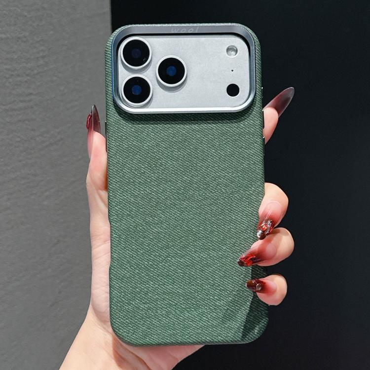 Custodia magnetica per telefono a copertura totale in tessuto di lana e lino, For iPhone 17 Pro Max, For iPhone 17 Pro, For iPhone 17, For iPhone Air