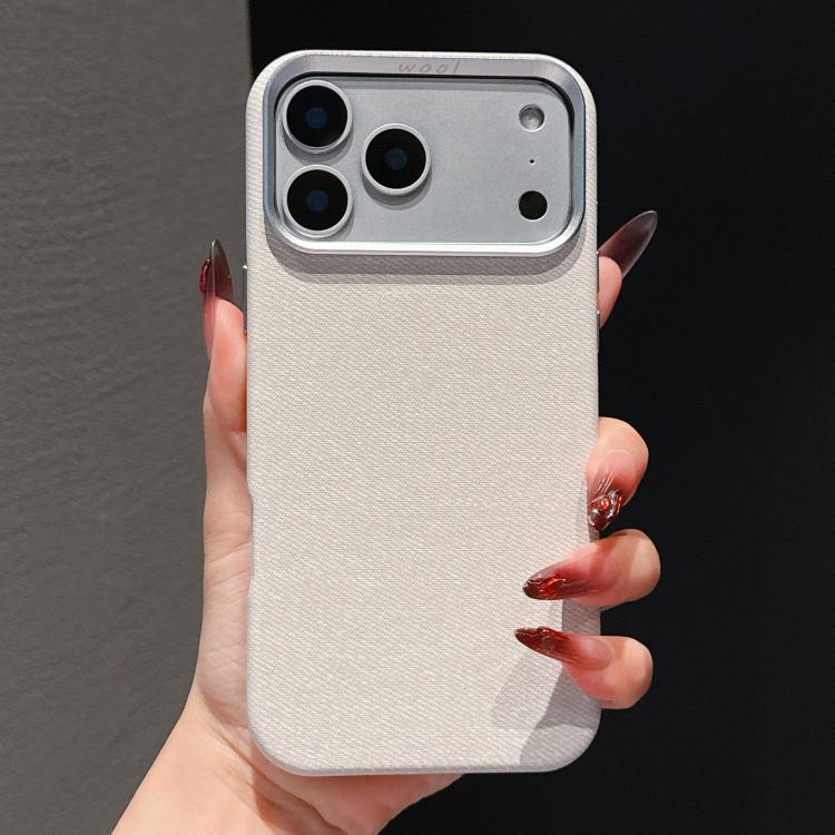Custodia magnetica per telefono a copertura totale in tessuto di lana e lino, For iPhone 17 Pro Max, For iPhone 17 Pro, For iPhone 17, For iPhone Air