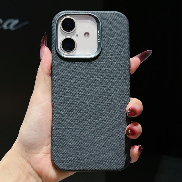Custodia magnetica per telefono a copertura totale in tessuto di lana e lino, For iPhone 17 Pro Max, For iPhone 17 Pro, For iPhone 17, For iPhone Air