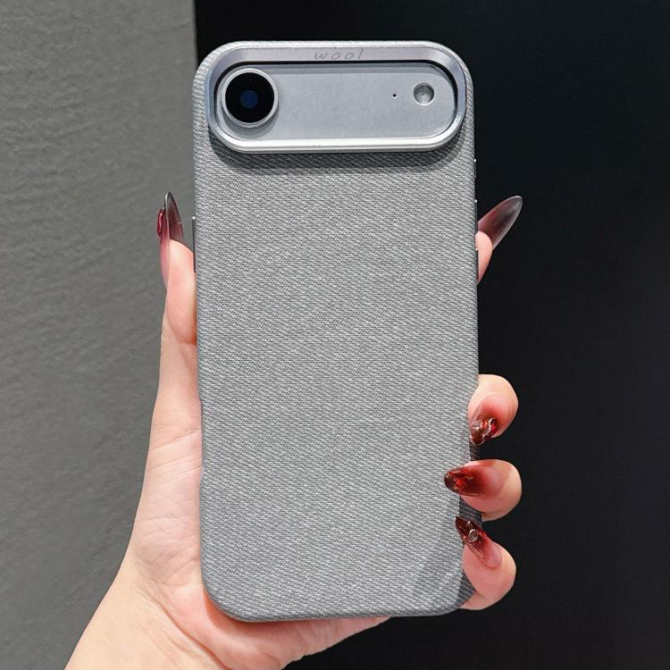 Custodia magnetica per telefono a copertura totale in tessuto di lana e lino, For iPhone 17 Pro Max, For iPhone 17 Pro, For iPhone 17, For iPhone Air