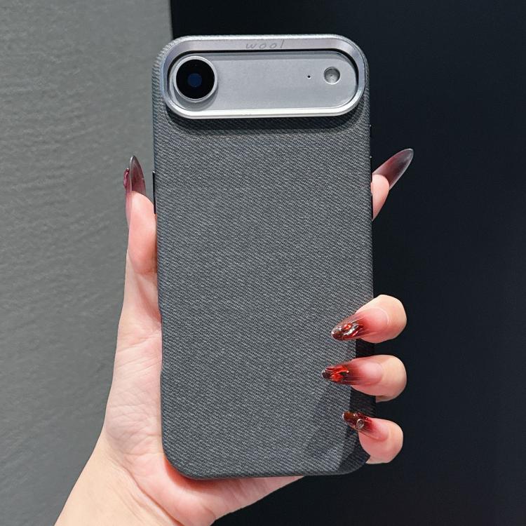 Custodia magnetica per telefono a copertura totale in tessuto di lana e lino, For iPhone 17 Pro Max, For iPhone 17 Pro, For iPhone 17, For iPhone Air
