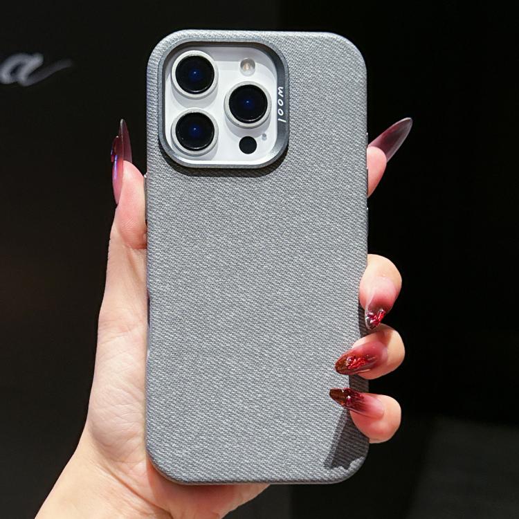 Custodia magnetica per telefono a copertura totale in tessuto di lana e lino, For iPhone 16 Pro Max, For iPhone 16 Pro, For iPhone 16 Plus, For iPhone 16