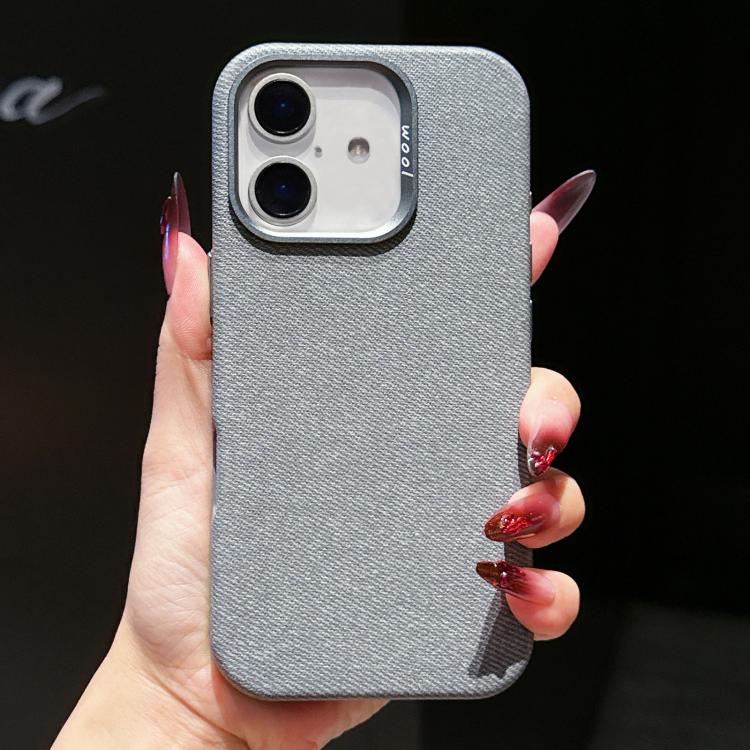 Custodia magnetica per telefono a copertura totale in tessuto di lana e lino, For iPhone 16 Pro Max, For iPhone 16 Pro, For iPhone 16 Plus, For iPhone 16