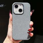 Custodia magnetica per telefono a copertura totale in tessuto di lana e lino, For iPhone 15 Pro Max, For iPhone 15 Pro, For iPhone 15 Plus, For iPhone 15