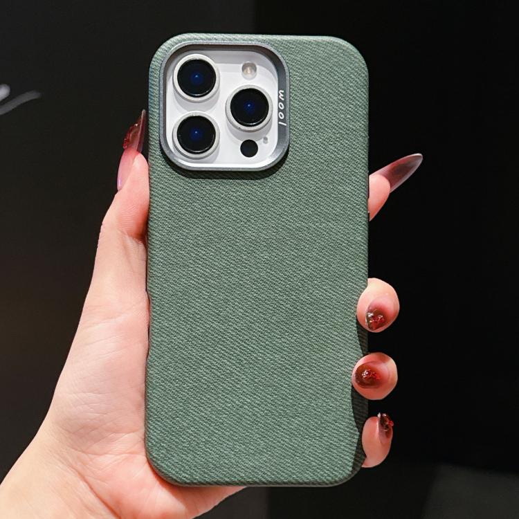 Custodia magnetica per telefono a copertura totale in tessuto di lana e lino, For iPhone 14, For iPhone 14 Pro, For iPhone 14 Pro Max