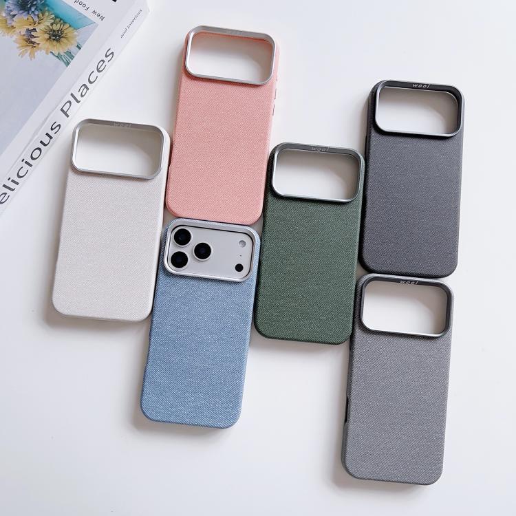 Custodia magnetica per telefono a copertura totale in tessuto di lana e lino, For iPhone 14, For iPhone 14 Pro, For iPhone 14 Pro Max