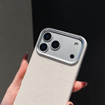 Custodia magnetica per telefono a copertura totale in tessuto di lana e lino, For iPhone 17 Pro Max, For iPhone 17 Pro, For iPhone 17, For iPhone Air