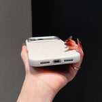 Custodia magnetica per telefono a copertura totale in tessuto di lana e lino, For iPhone 14, For iPhone 14 Pro, For iPhone 14 Pro Max