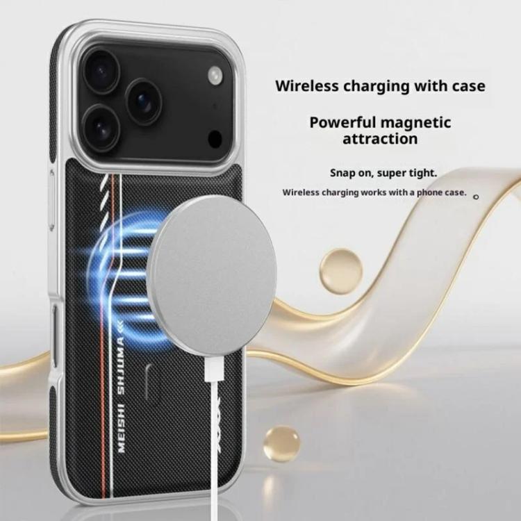 Custodia magnetica in ecopelle con texture a rombi per smartphone