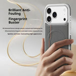Custodia magnetica in ecopelle con texture a rombi