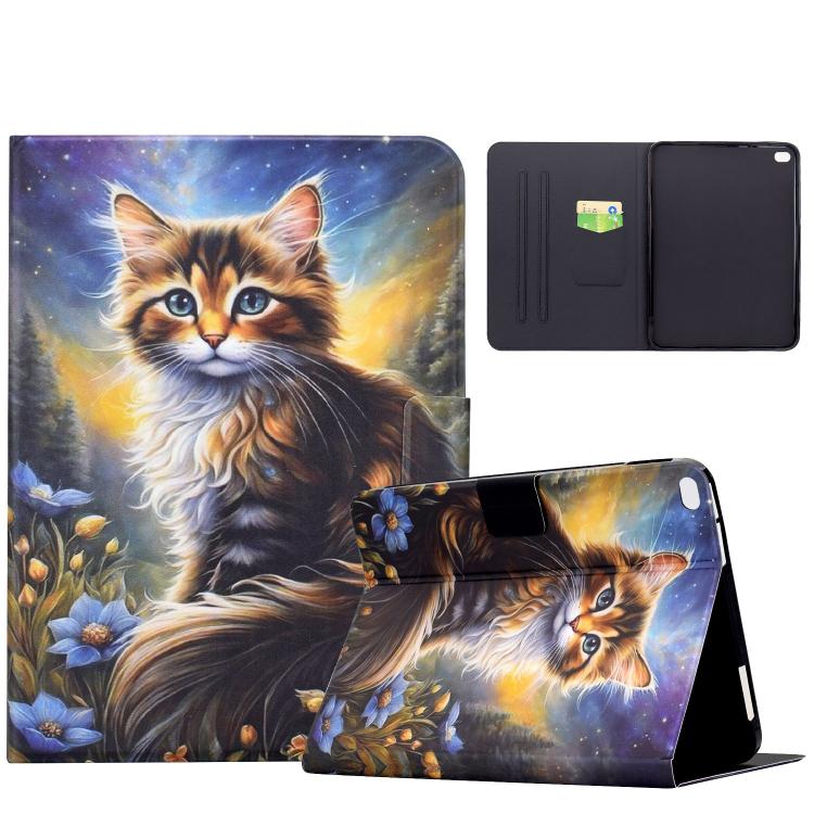 Custodia per tablet smart in ecopelle con filo da cucito Voltage, For iPad 9.7 2018 / 2017