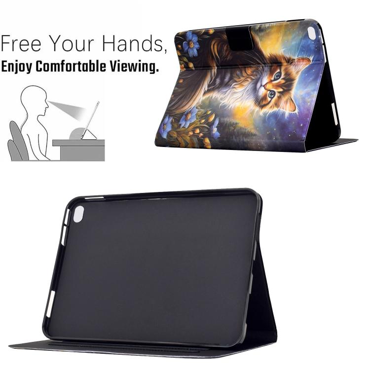 Custodia per tablet smart in ecopelle con filo da cucito Voltage, For iPad 9.7 2018 / 2017