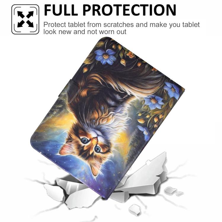 Custodia per tablet smart in ecopelle con filo da cucito Voltage, For iPad 9.7 2018 / 2017