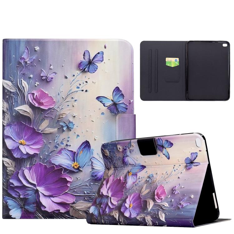 Custodia per tablet smart in ecopelle con filo da cucito Voltage, For iPad 9.7 2018 / 2017