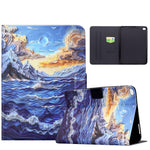 Custodia per tablet smart in ecopelle con filo da cucito Voltage, For iPad 9.7 2018 / 2017