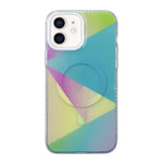 Custodia magnetica TPU con gradiente geometrico per iPhone 12 Pro
