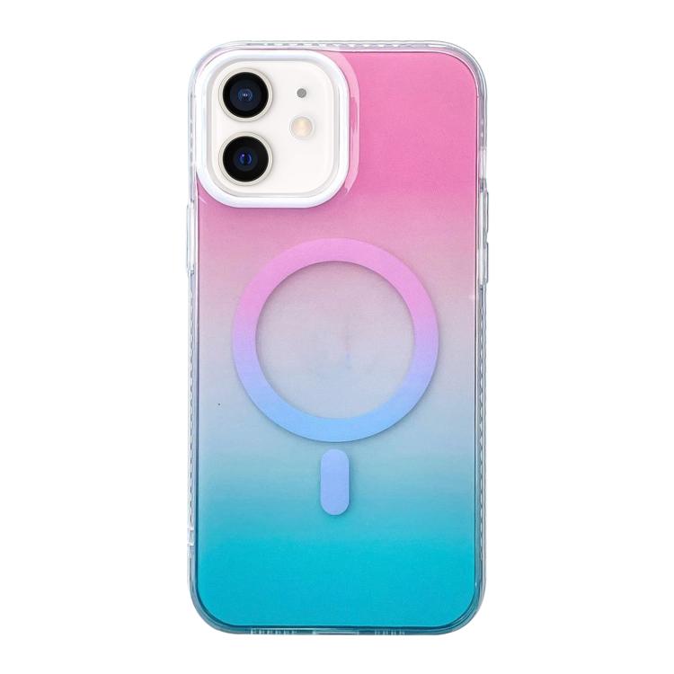 Custodia magnetica TPU con gradiente geometrico per iPhone 12 Pro