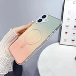 Custodia magnetica in TPU con gradiente geometrico per smartphone