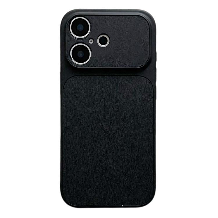 Custodia per telefono con ampia finestra e texture in similpelle a copertura totale., For iPhone 17 Pro Max, For iPhone 17 Pro, For iPhone 17, For iPhone 16 Pro Max, For iPhone 16 Pro, For iPhone 16