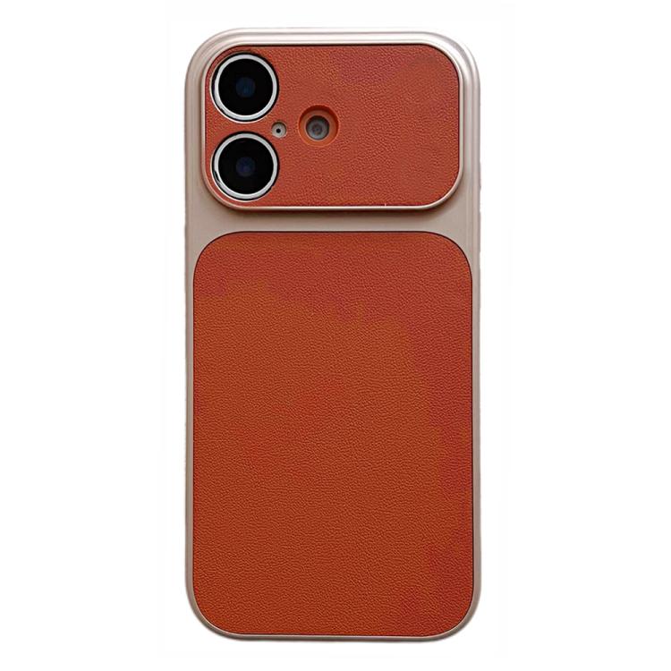 Custodia per telefono con ampia finestra e texture in similpelle a copertura totale., For iPhone 17 Pro Max, For iPhone 17 Pro, For iPhone 17, For iPhone 16 Pro Max, For iPhone 16 Pro, For iPhone 16