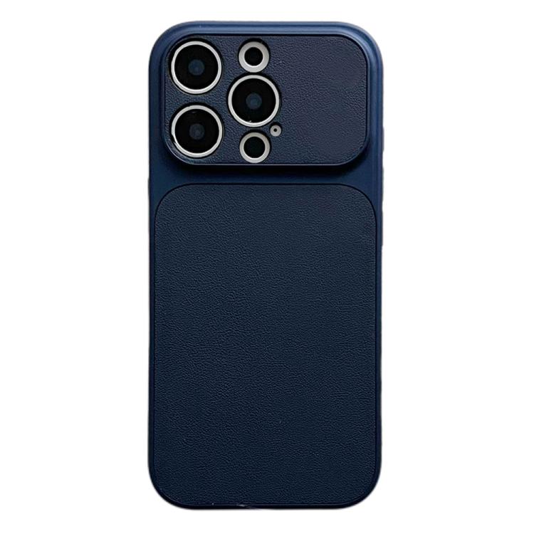Custodia per telefono con ampia finestra e texture in similpelle a copertura totale., For iPhone 15 Pro Max, For iPhone 15 Pro, For iPhone 15