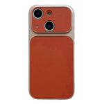 Custodia per telefono con ampia finestra e texture in similpelle a copertura totale., For iPhone 15 Pro Max, For iPhone 15 Pro, For iPhone 15
