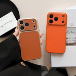 Custodia per telefono con ampia finestra e texture in similpelle a copertura totale., For iPhone 17 Pro Max, For iPhone 17 Pro, For iPhone 17, For iPhone 16 Pro Max, For iPhone 16 Pro, For iPhone 16