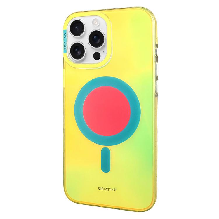 Custodia iPhone 15 Pro con pulsanti magnetici in metallo