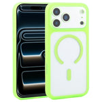 DFANS DESIGN - Custodia magnetica per telefono con cornice trasparente in policarbonato a copertura totale., For iPhone 17 Pro Max