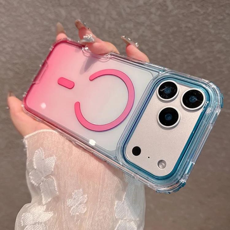 Custodia magnetica trasparente con effetto sfumato per iPhone 17