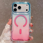 Custodia magnetica trasparente con effetto sfumato per iPhone 17