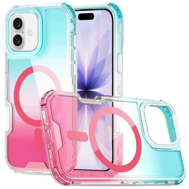Custodia magnetica trasparente con effetto sfumato per iPhone 17