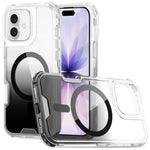 Custodia magnetica trasparente con effetto sfumato per iPhone 17