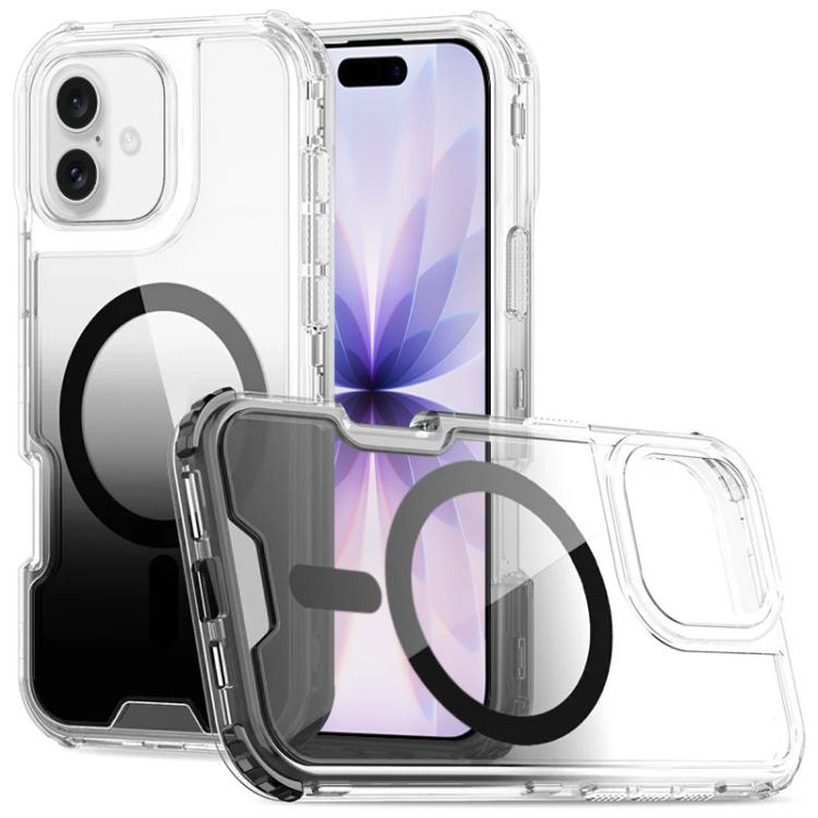 Custodia magnetica trasparente con effetto sfumato per iPhone 17