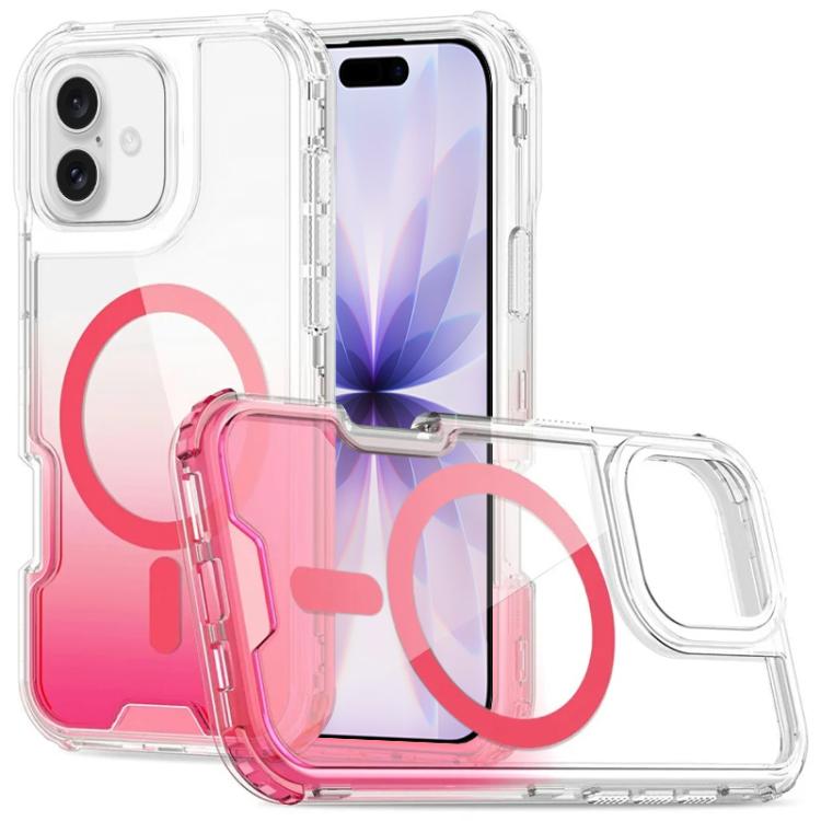Custodia magnetica trasparente con effetto sfumato per iPhone 17